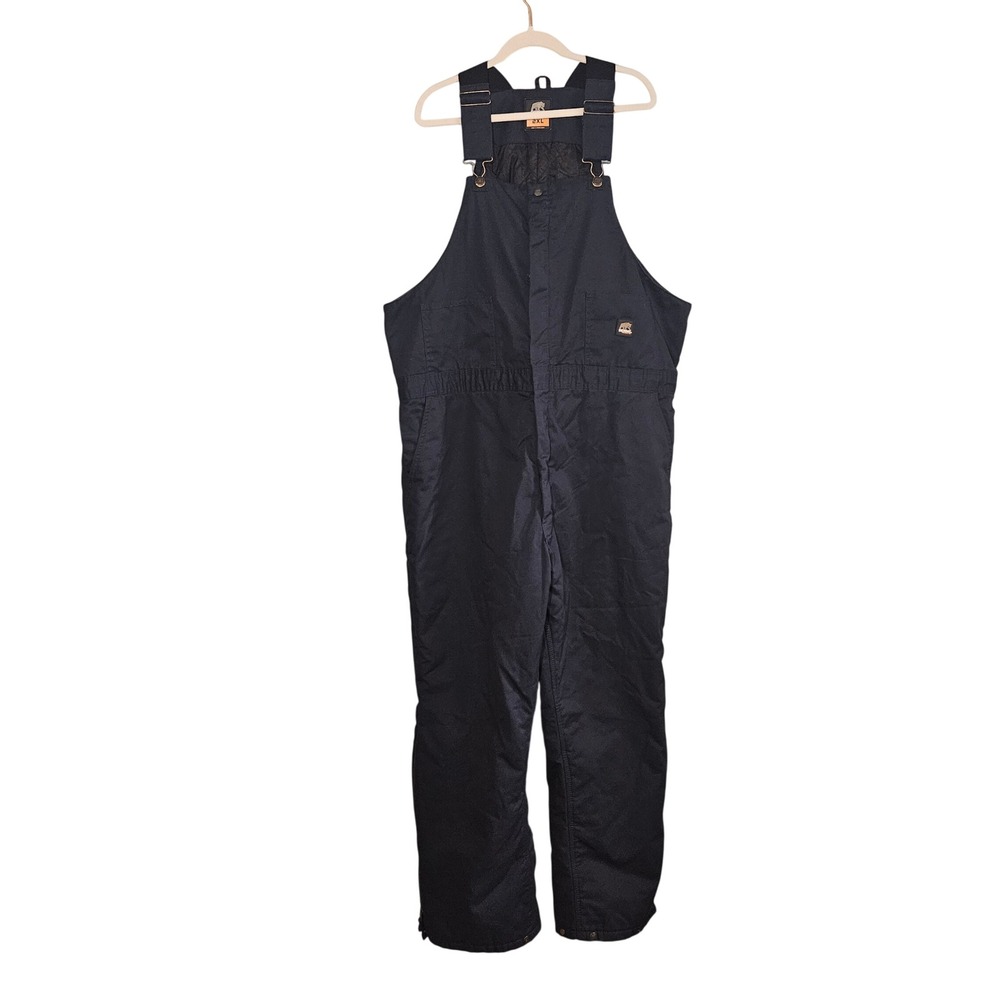 Berne Workwear‎ Insulated Bib Overalls 2XL Navy Winter Utility Insulated Bibs
